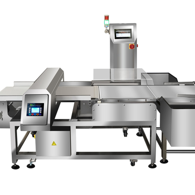 Detector de metales de la comida y pesador combinados del control con el rechazador