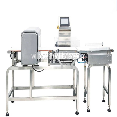 Control de mezcla de alimentos altamente sensible pesador detector de metales 2 en 1 máquina